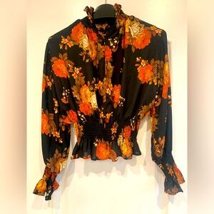 Shinestar mock neck Sion top